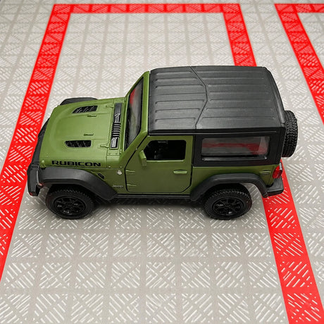 Jeep 2018 Wrangler Rubicon Matte أخضر 1:36 – نموذج عرض معدني مصبوب