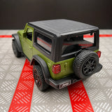 Jeep 2018 Wrangler Rubicon 무광 그린 1:36 – 다이캐스트 디스플레이 모델 다이캐스트