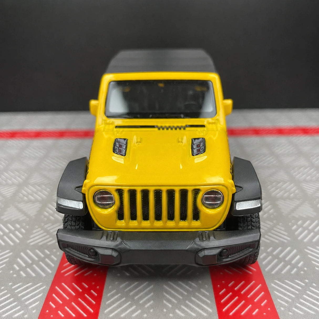 Jeep 2018 Wrangler Rubicon 옐로우 1:36 – 다이캐스트 디스플레이 모델 다이캐스트