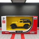 Jeep 2018 Wrangler Rubicon 옐로우 1:36 – 다이캐스트 디스플레이 모델 다이캐스트