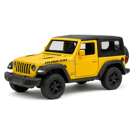 Jeep 2018 Wrangler Rubicon أصفر 1:36 – نموذج عرض معدني مصبوب