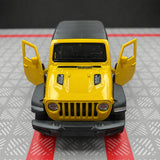 Jeep 2018 Wrangler Rubicon 옐로우 1:36 – 다이캐스트 디스플레이 모델 다이캐스트