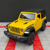 Jeep 2018 Wrangler Rubicon 옐로우 1:36 – 다이캐스트 디스플레이 모델 다이캐스트