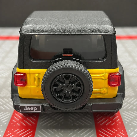 Jeep 2018 Wrangler Rubicon أصفر 1:36 – نموذج عرض معدني مصبوب