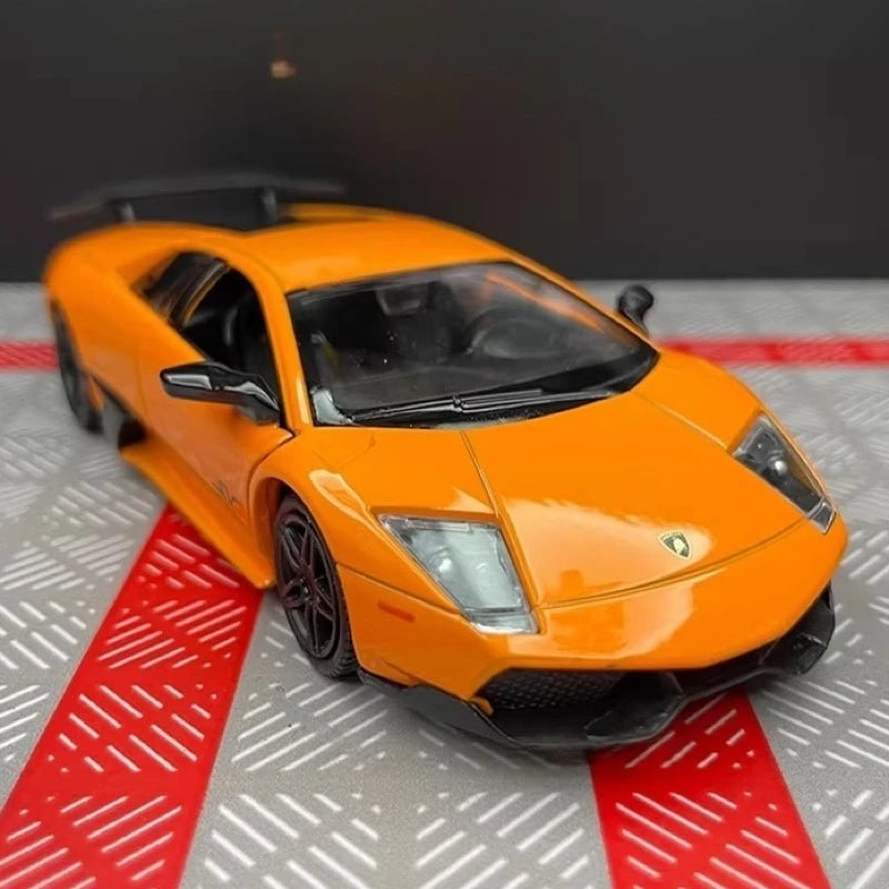 [TOY] 1:36 Lamborghini 2009 Murcielago LP670-4 Orange Model Car Die-Cast