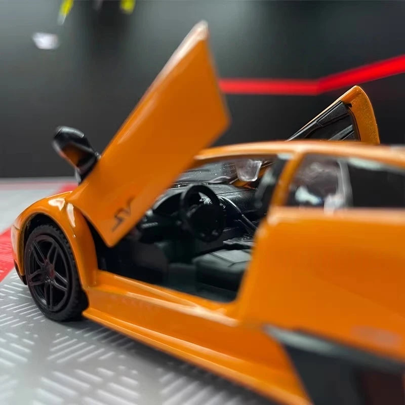 [TOY] 1:36 Lamborghini 2009 Murcielago LP670-4 Orange Model Car Die-Cast