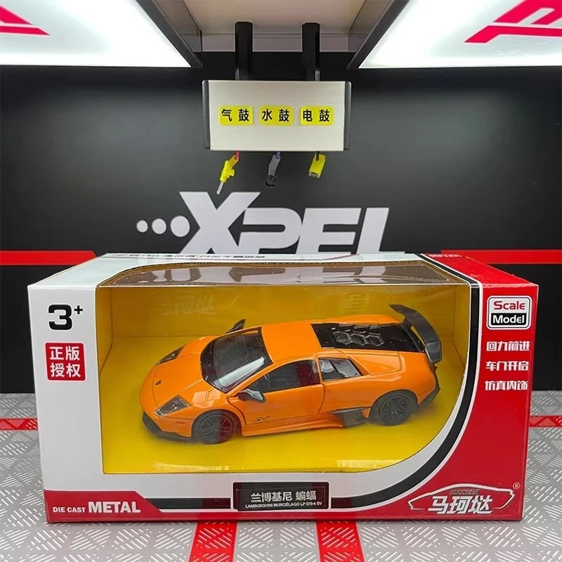 [TOY] 1:36 Lamborghini 2009 Murcielago LP670-4 Orange Model Car Die-Cast
