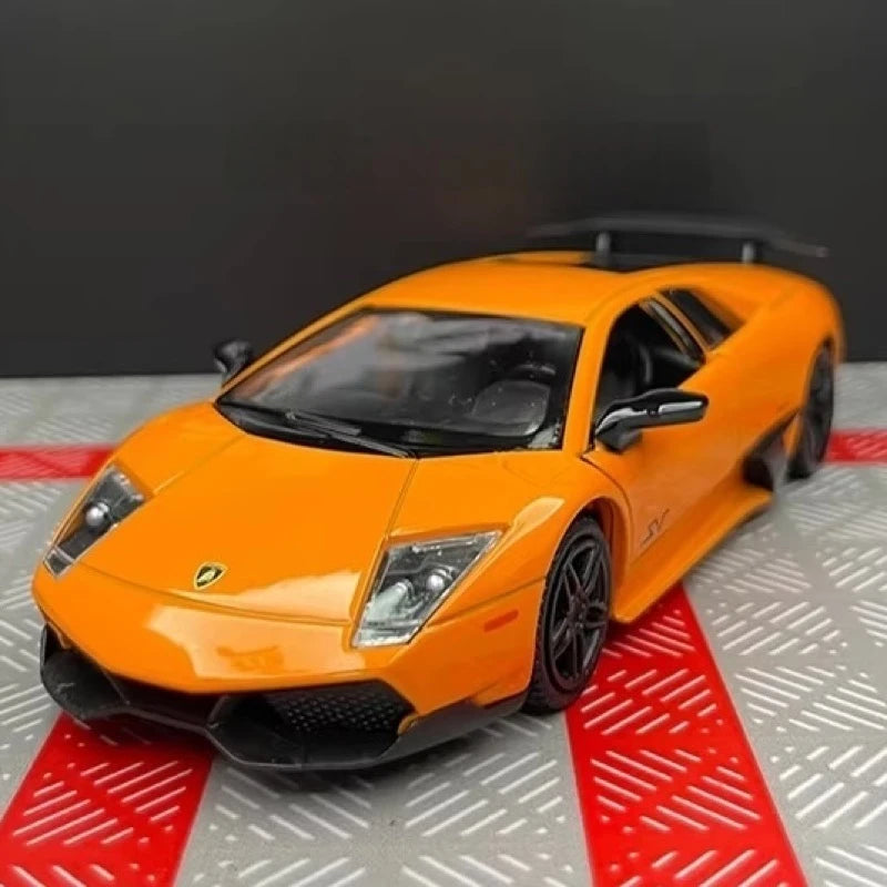 [TOY] 1:36 Lamborghini 2009 Murcielago LP670-4 Orange Model Car Die-Cast
