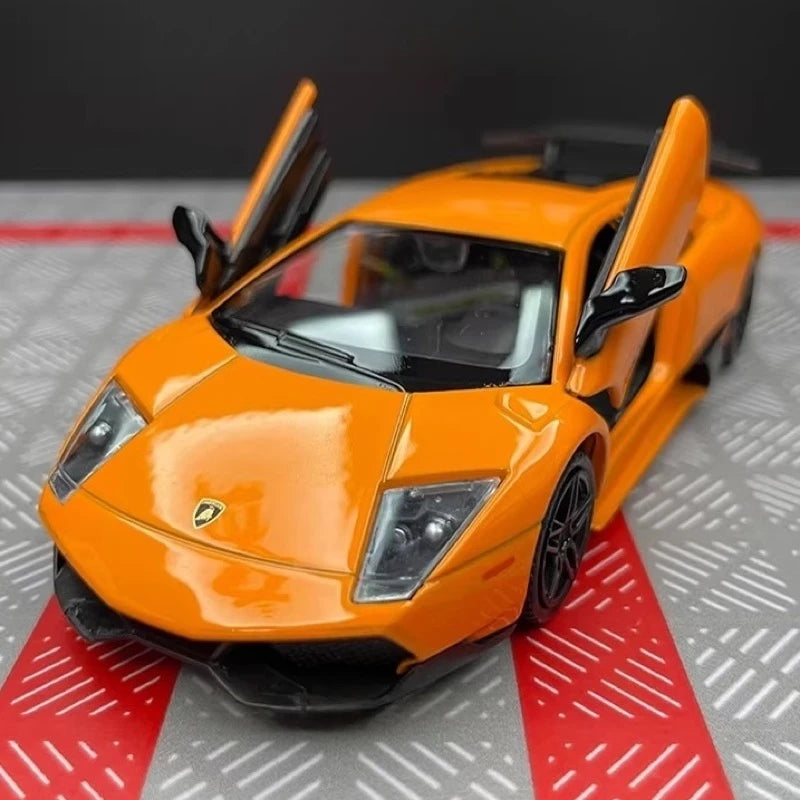 [TOY] 1:36 Lamborghini 2009 Murcielago LP670-4 Orange Model Car Die-Cast