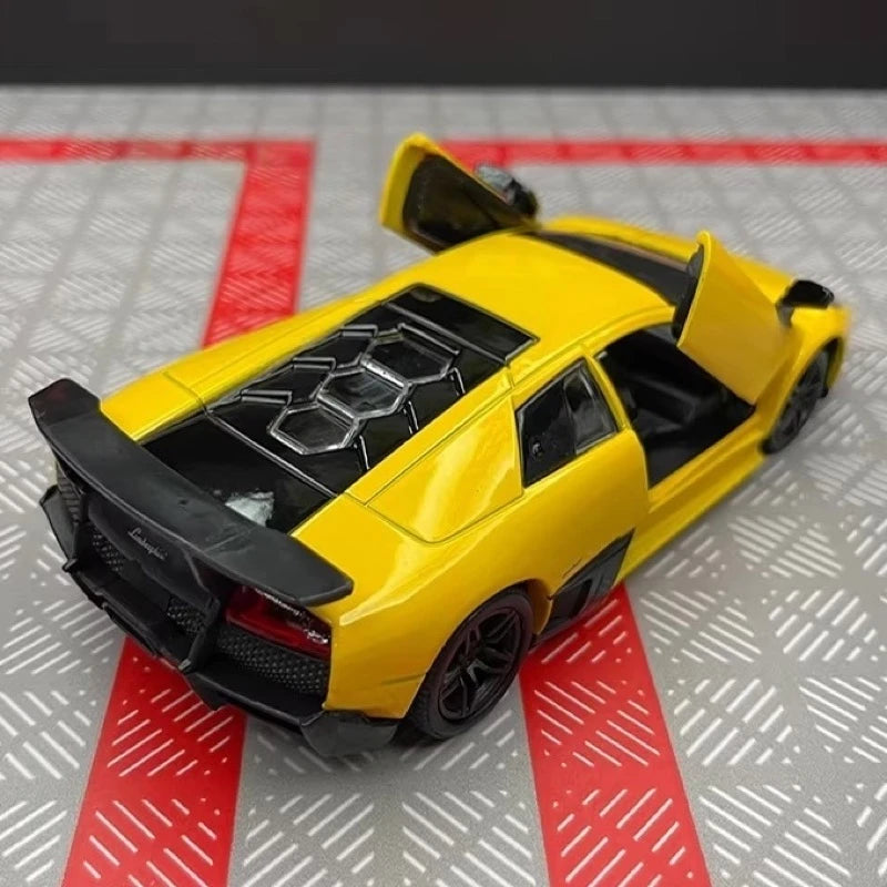 [TOY] 1:36 Lamborghini 2009 Murcielago LP670-4 Yellow Model Car Die-Cast