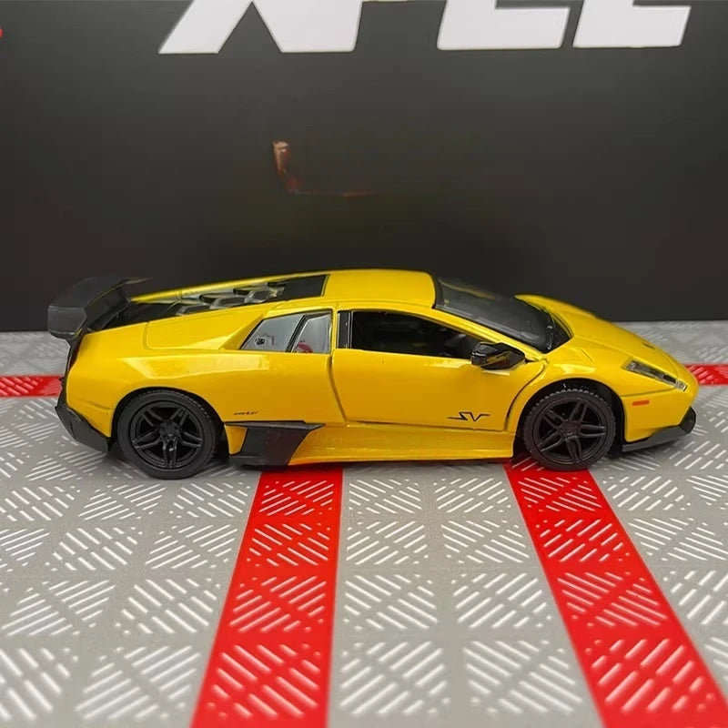 [TOY] 1:36 Lamborghini 2009 Murcielago LP670-4 Yellow Model Car Die-Cast