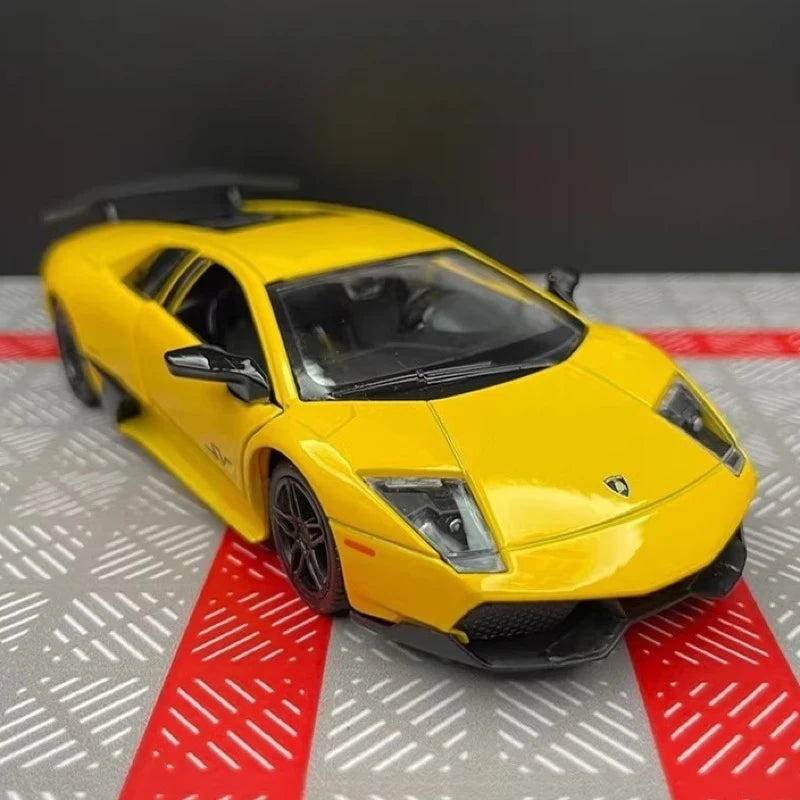 [TOY] 1:36 Lamborghini 2009 Murcielago LP670-4 Yellow Model Car Die-Cast