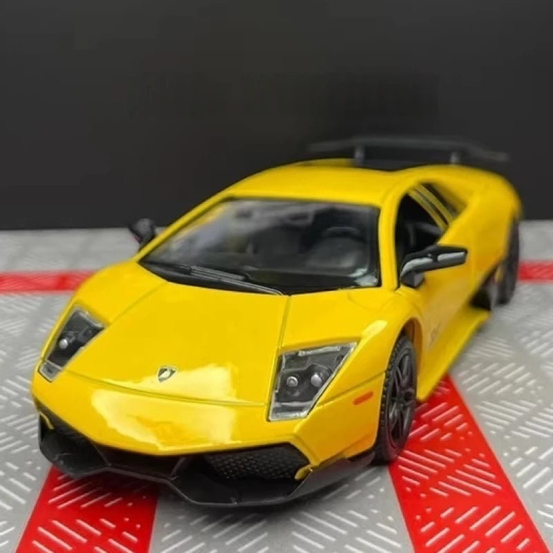 [TOY] 1:36 Lamborghini 2009 Murcielago LP670-4 Yellow Model Car Die-Cast