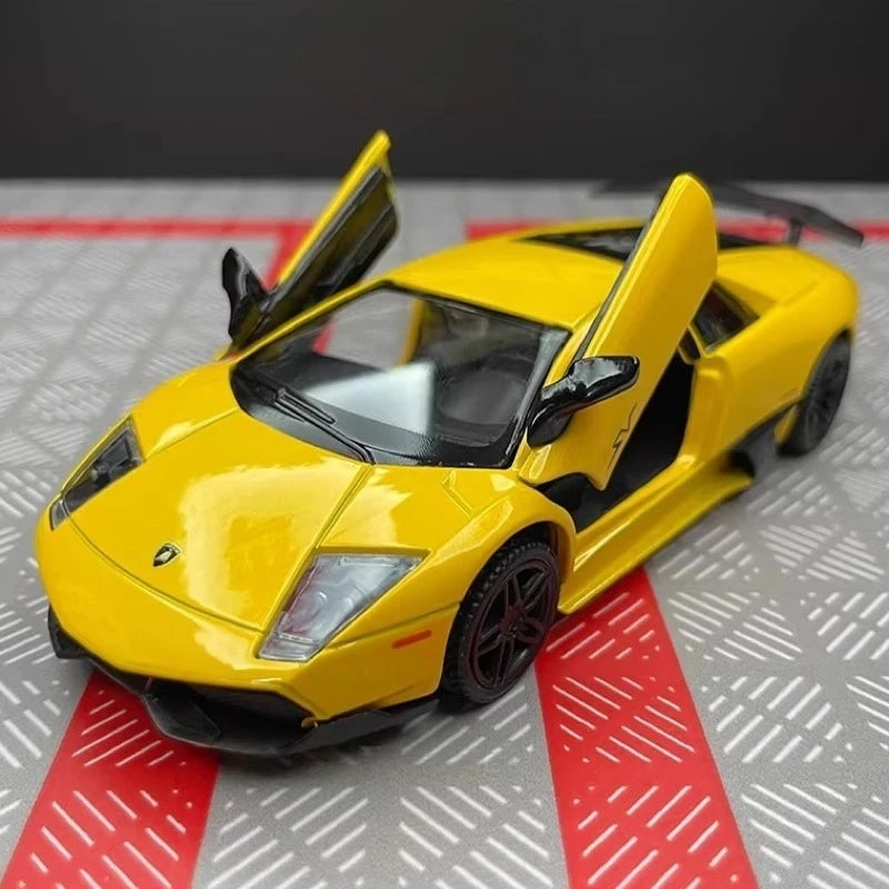 [TOY] 1:36 Lamborghini 2009 Murcielago LP670-4 Yellow Model Car Die-Cast
