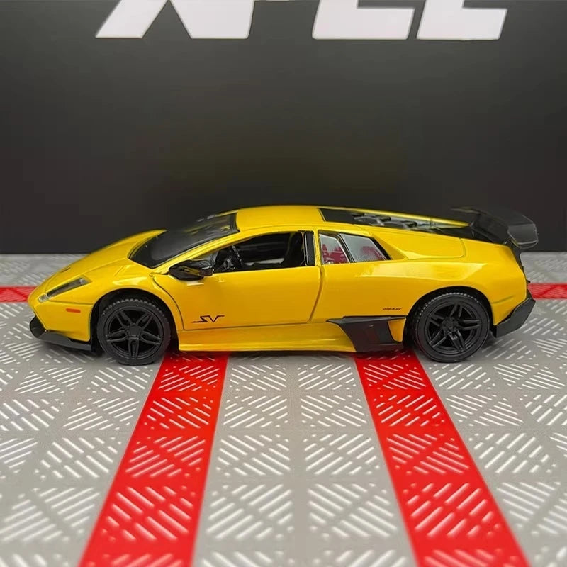 [TOY] 1:36 Lamborghini 2009 Murcielago LP670-4 Yellow Model Car Die-Cast