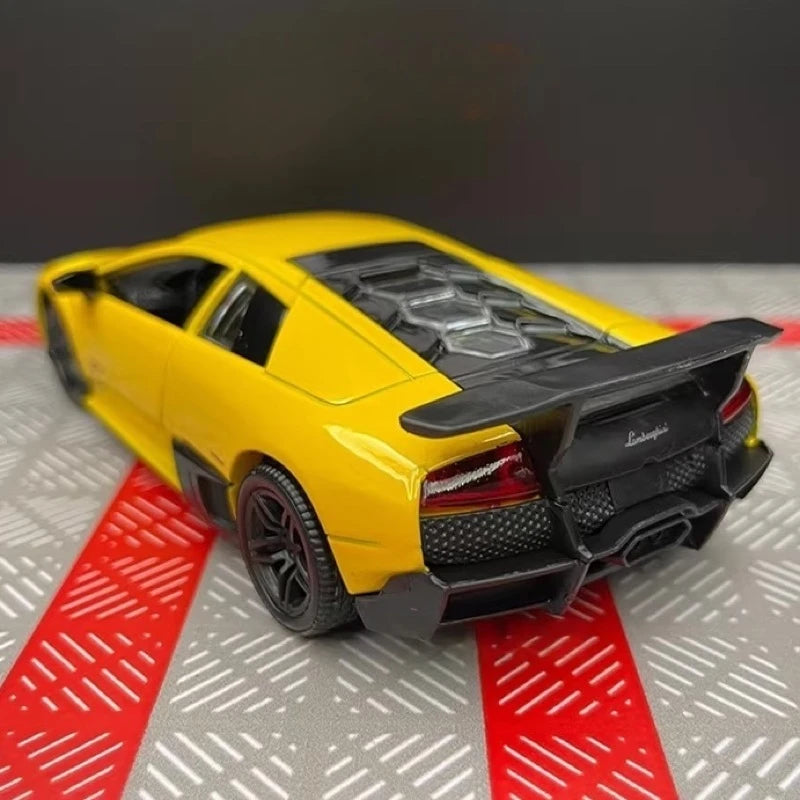 [TOY] 1:36 Lamborghini 2009 Murcielago LP670-4 Yellow Model Car Die-Cast