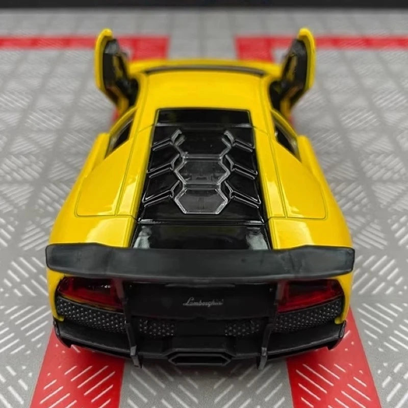 [TOY] 1:36 Lamborghini 2009 Murcielago LP670-4 Yellow Model Car Die-Cast