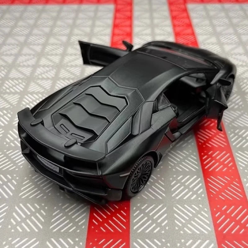 [TOY] 1:36 Lamborghini 2016 Aventador LP750-4 SV noir voiture miniature Die-Cast