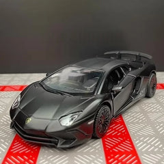 [TOY] 1:36 Lamborghini 2016 Aventador LP750-4 SV noir voiture miniature Die-Cast