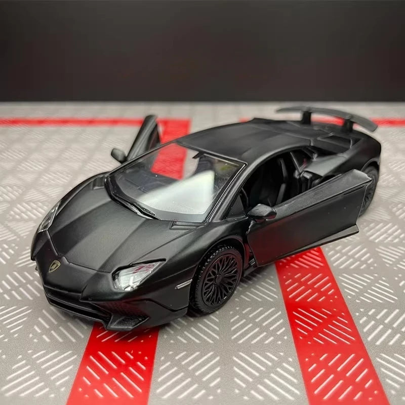 [TOY] 1:36 Lamborghini 2016 Aventador LP750-4 SV Black Model Car Die-Cast