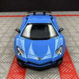 [TOY] 1:36 Lamborghini 2016 Aventador LP750-4 SV Blue Model Car Die-Cast