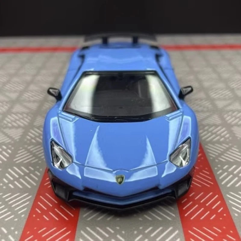 [TOY] 1:36 Lamborghini 2016 Aventador LP750-4 SV Blue Model Car Die-Cast