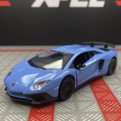 [TOY] 1:36 Lamborghini 2016 Aventador LP750-4 SV Blue Model Car Die-Cast