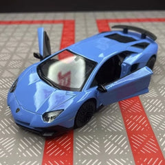 [TOY] 1:36 Lamborghini 2016 Aventador LP750-4 SV Blue Model Car Die-Cast