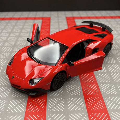 [TOY] 1:36 Lamborghini 2016 Aventador LP750-4 SV Red Model Car Die-Cast