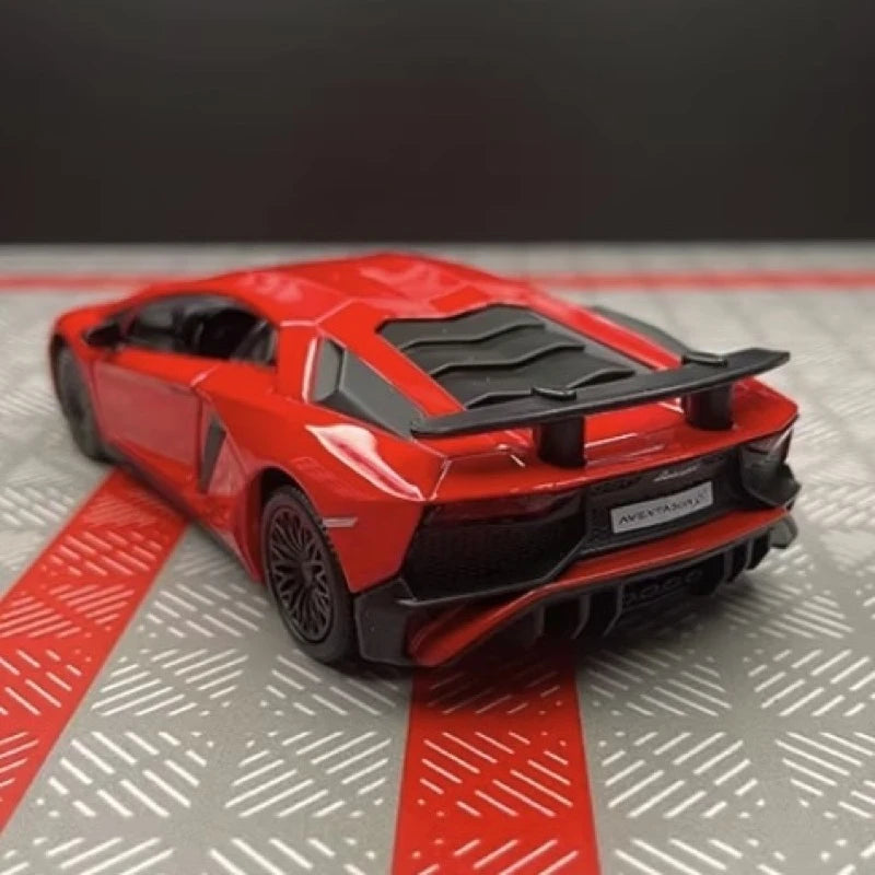 [TOY] 1:36 Lamborghini 2016 Aventador LP750-4 SV Red Model Car Die-Cast