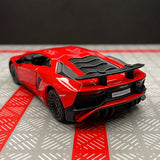 [TOY] 1:36 Lamborghini 2016 Aventador LP750-4 SV Red Model Car Die-Cast
