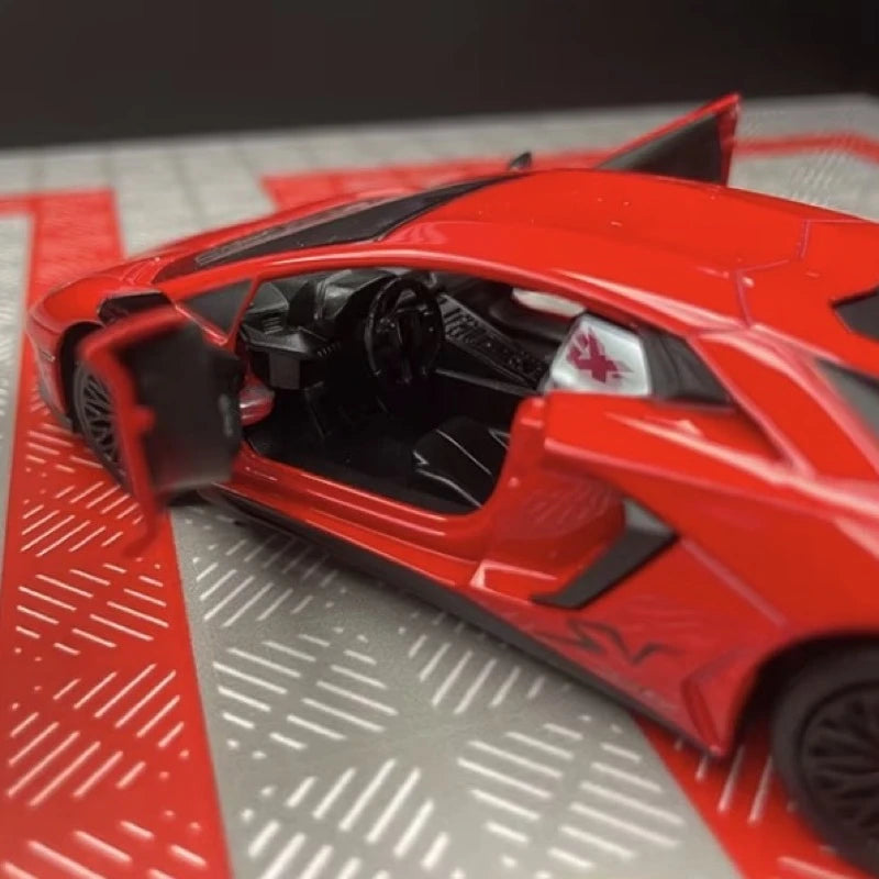 [TOY] 1:36 Lamborghini 2016 Aventador LP750-4 SV Red Model Car Die-Cast