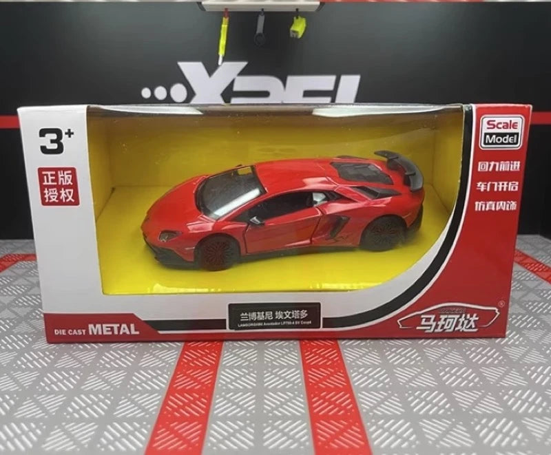[TOY] 1:36 Lamborghini 2016 Aventador LP750-4 SV Red Model Car Die-Cast