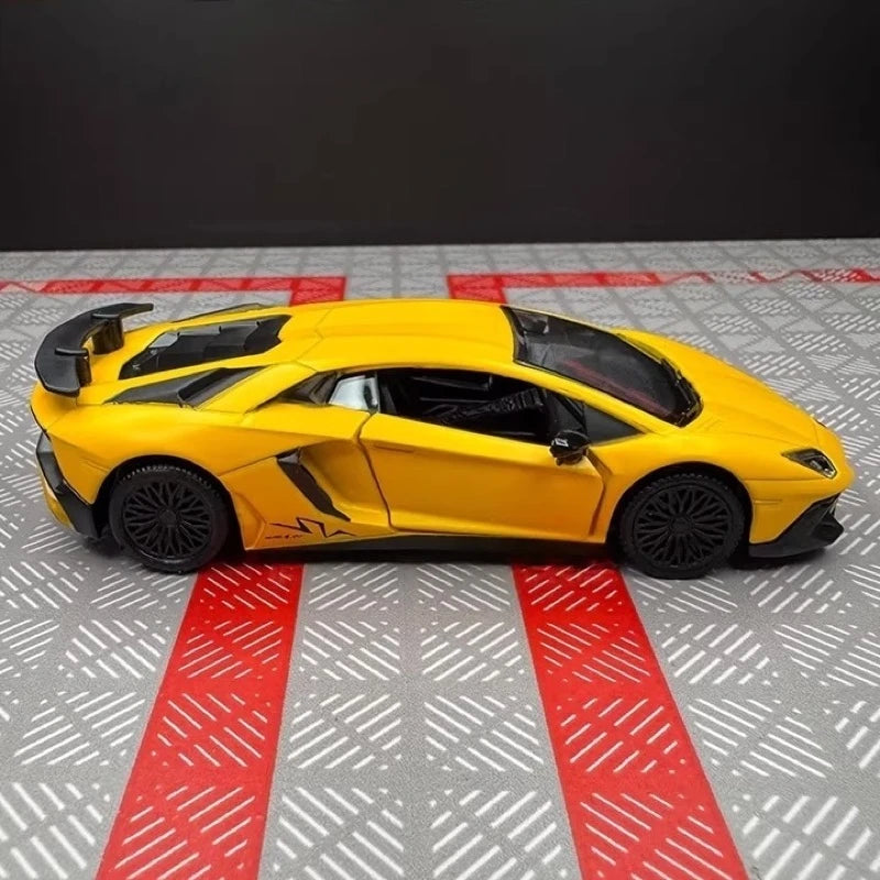 [TOY] 1:36 Lamborghini 2016 Aventador LP750-4 SV Yellow Model Car Die-Cast