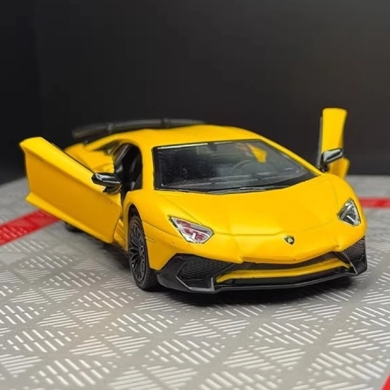 [TOY] 1:36 Lamborghini 2016 Aventador LP750-4 SV Yellow Model Car Die-Cast
