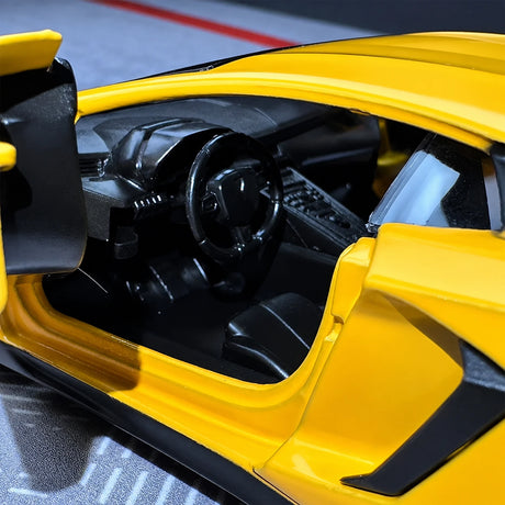 [TOY] 1:36 Lamborghini 2016 Aventador LP750-4 SV Yellow Model Car Die-Cast