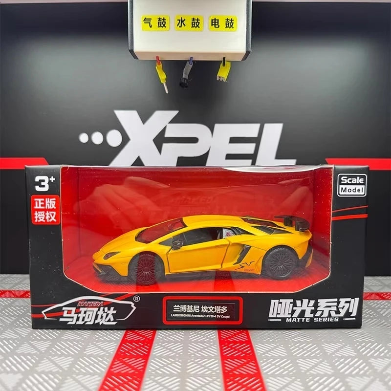 [TOY] 1:36 Lamborghini 2016 Aventador LP750-4 SV Yellow Model Car Die-Cast