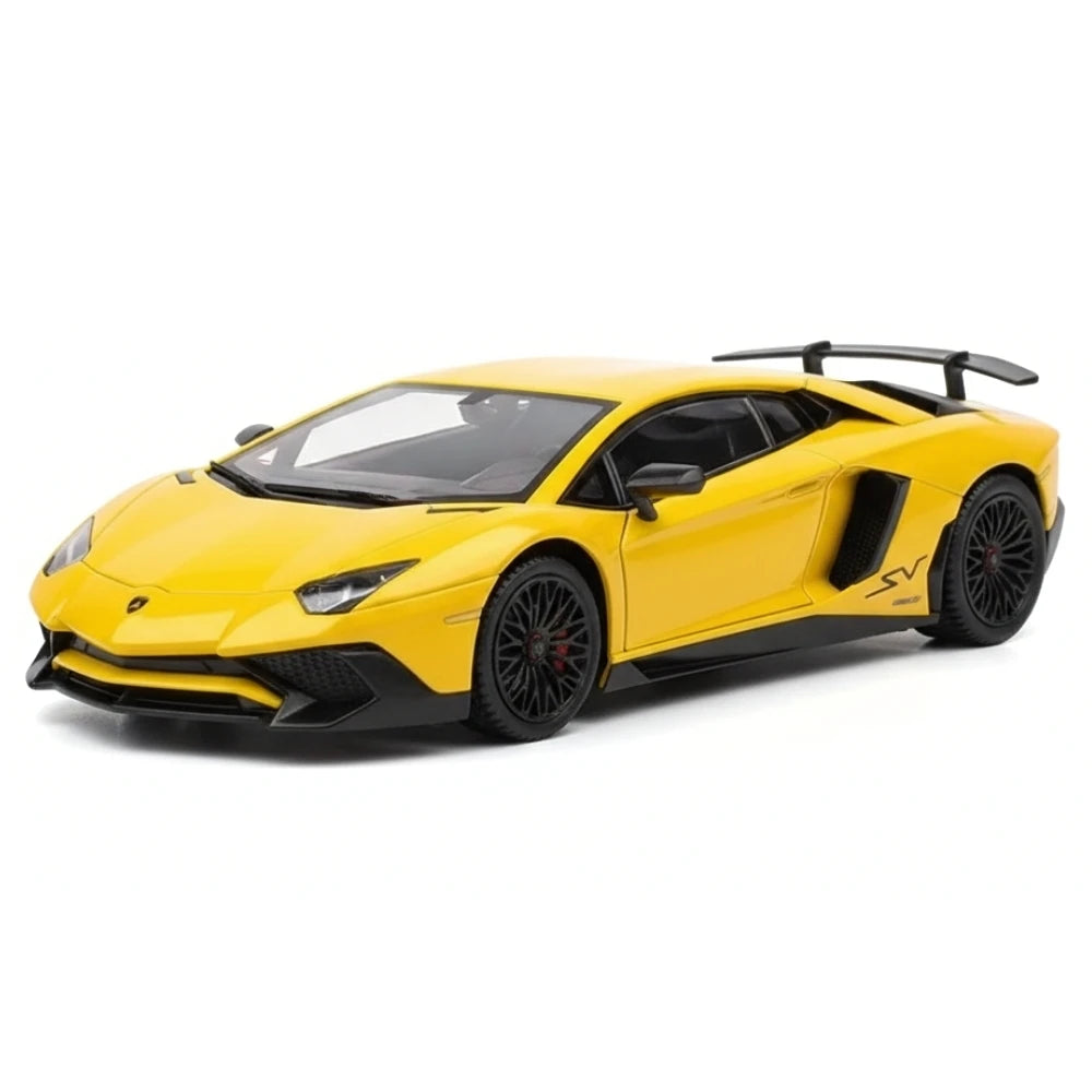 [TOY] 1:36 Lamborghini 2016 Aventador LP750-4 SV Yellow Model Car Die-Cast