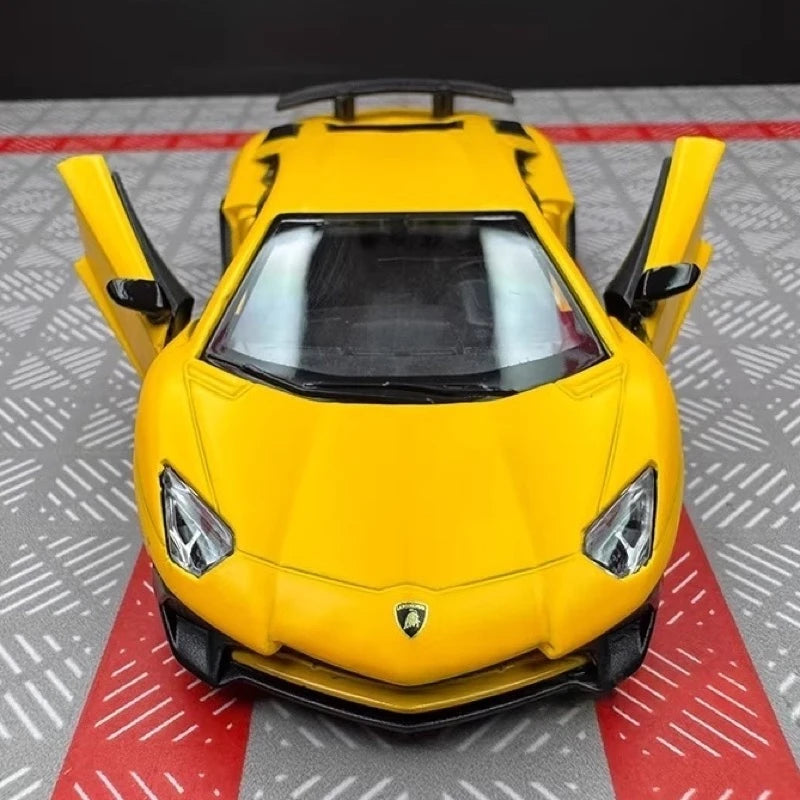 [TOY] 1:36 Lamborghini 2016 Aventador LP750-4 SV Yellow Model Car Die-Cast