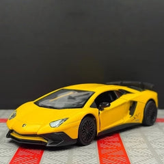 [TOY] 1:36 Lamborghini 2016 Aventador LP750-4 SV Yellow Model Car Die-Cast