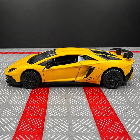 [TOY] 1:36 Lamborghini 2016 Aventador LP750-4 SV Yellow Model Car Die-Cast