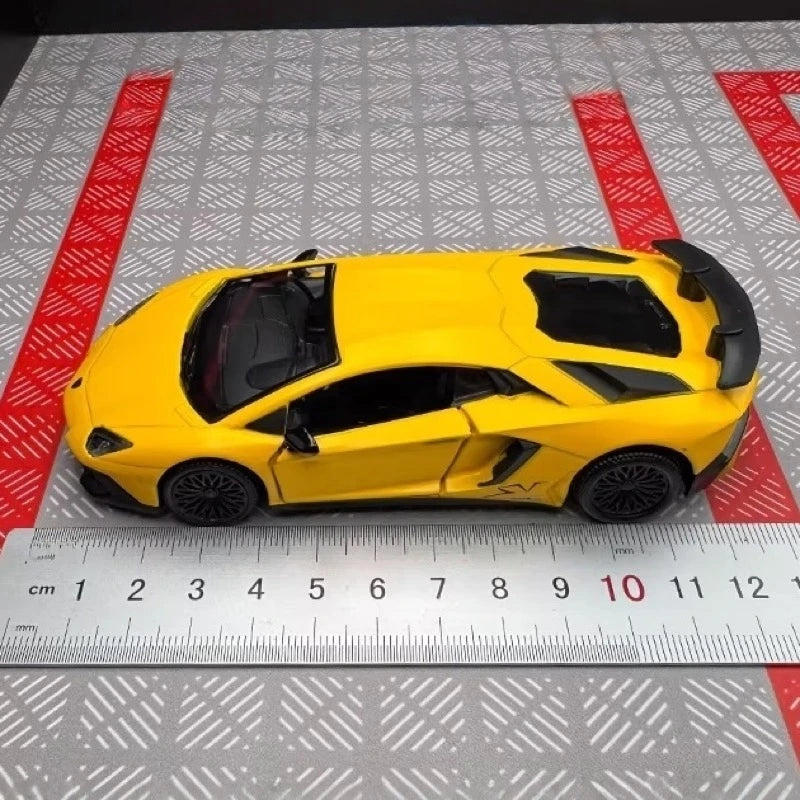 [TOY] 1:36 Lamborghini 2016 Aventador LP750-4 SV Yellow Model Car Die-Cast