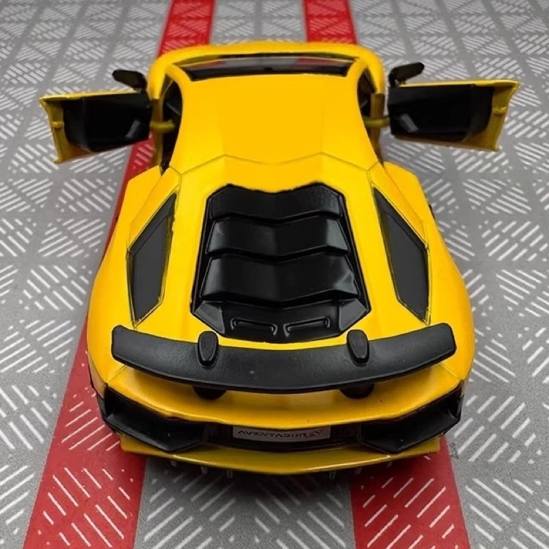 [TOY] 1:36 Lamborghini 2016 Aventador LP750-4 SV Yellow Model Car Die-Cast