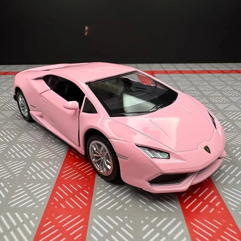 [TOY] 1:36 Lamborghini 2016 Huracan LP610-4 Pink Model Car Die-Cast