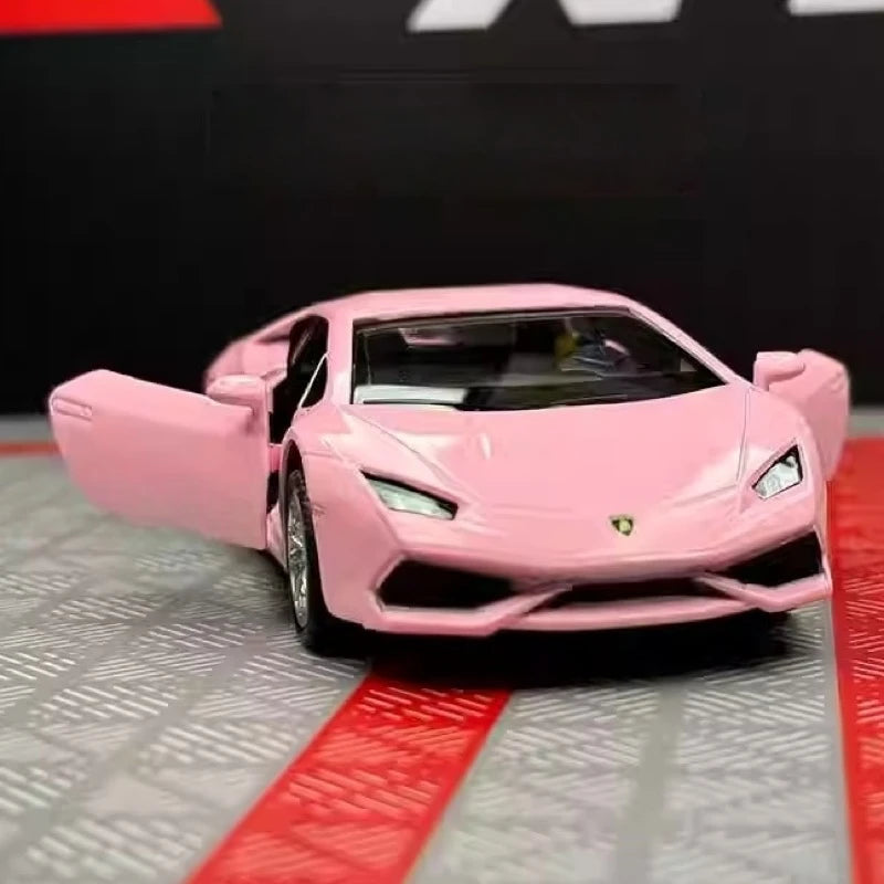 [TOY] 1:36 Lamborghini 2016 Huracan LP610-4 Pink Model Car Die-Cast