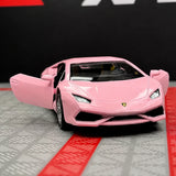 Lamborghini 2016 Huracan LP610-4 rosa 1:36 – modelo de exposição em metal fundido