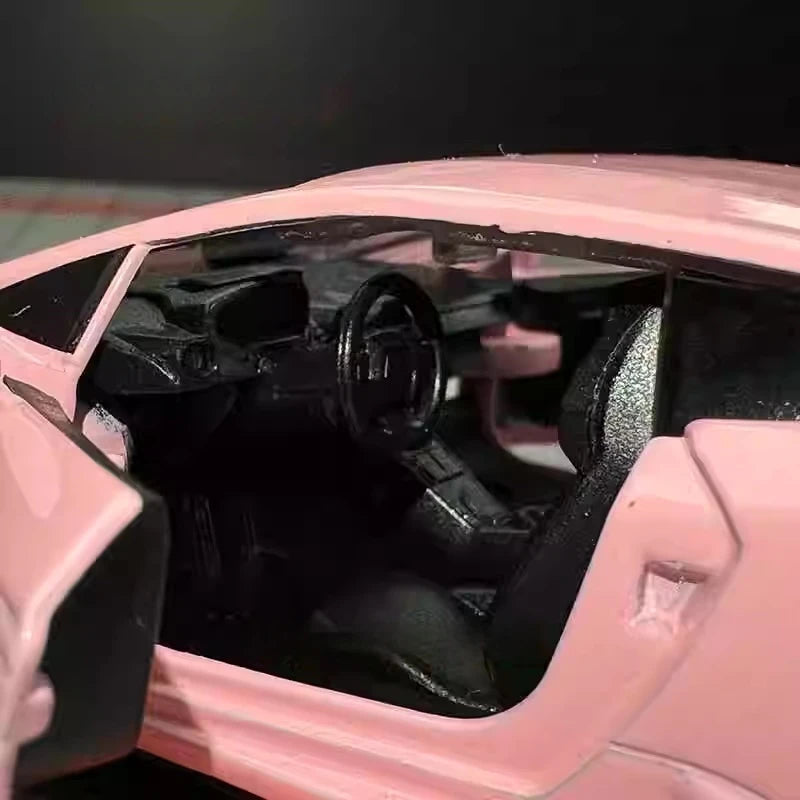 [TOY] 1:36 Lamborghini 2016 Huracan LP610-4 Pink Model Car Die-Cast