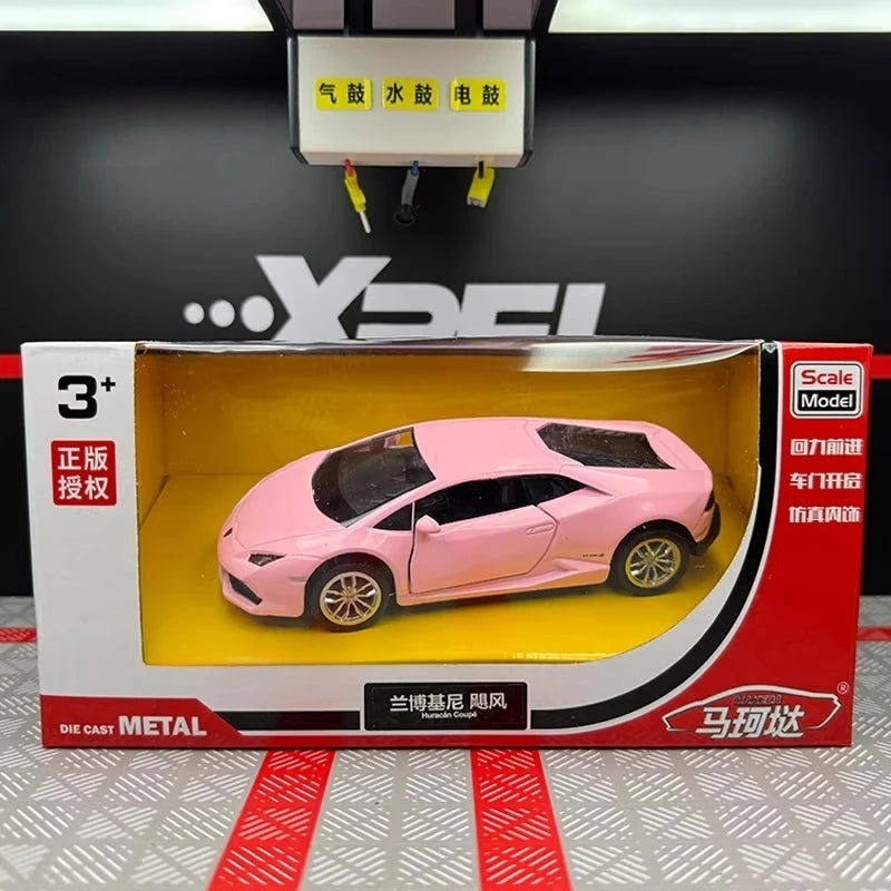 [TOY] 1:36 Lamborghini 2016 Huracan LP610-4 Pink Model Car Die-Cast