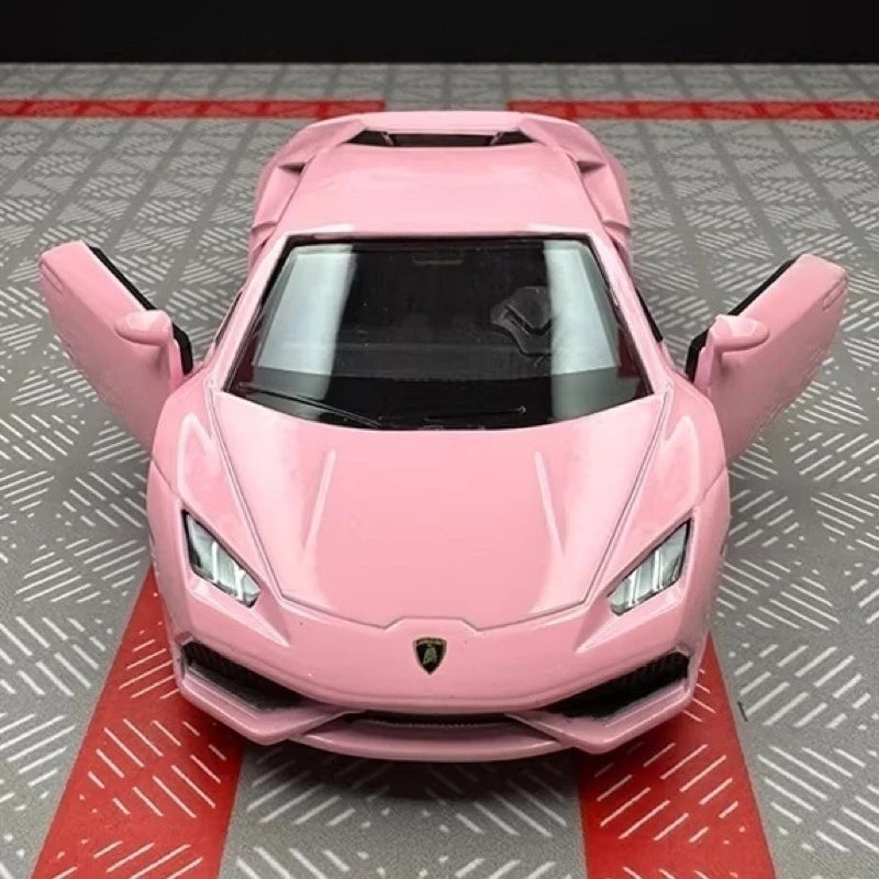 [TOY] 1:36 Lamborghini 2016 Huracan LP610-4 Pink Model Car Die-Cast