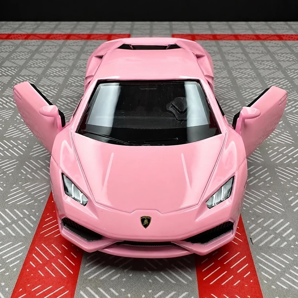 Lamborghini 2016 Huracan LP610-4 rosa 1:36 – modelo de exposição em metal fundido